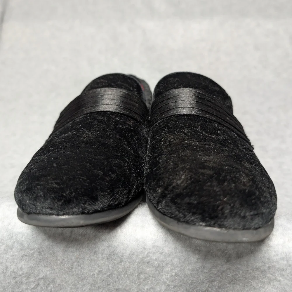 Bruno Marc Boys Black Velvet Damask Loafers Formal Dress Shoes Size 1 Slip On